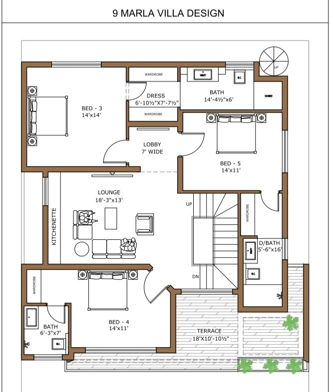 9 Marla Luxury Villa For Sale